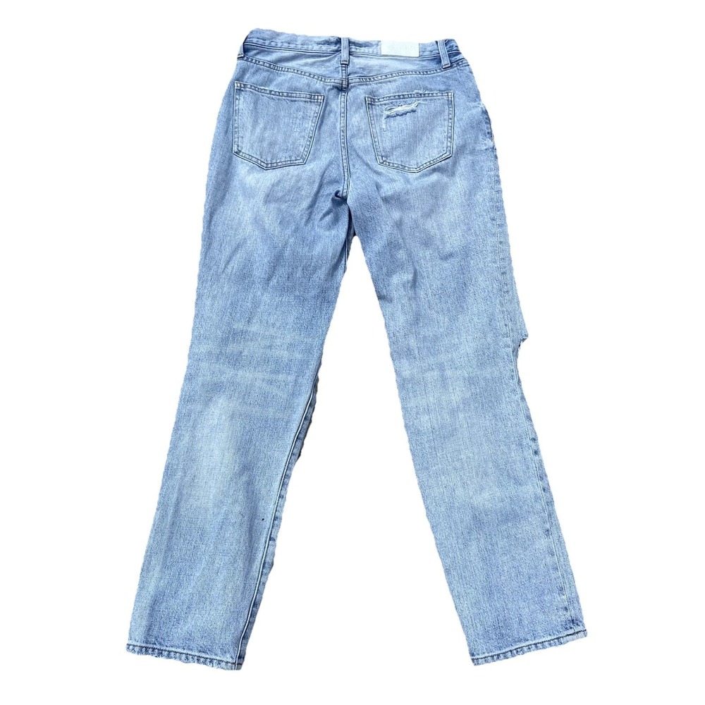 Pistola Women's Distressed Straight Leg Blue Denim Jeans Size‎ 27x30 Mid Rise - Picture 4 of 11